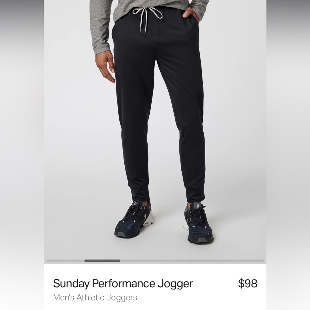 Men's Vuori Camo Jogger Sweats (size L)